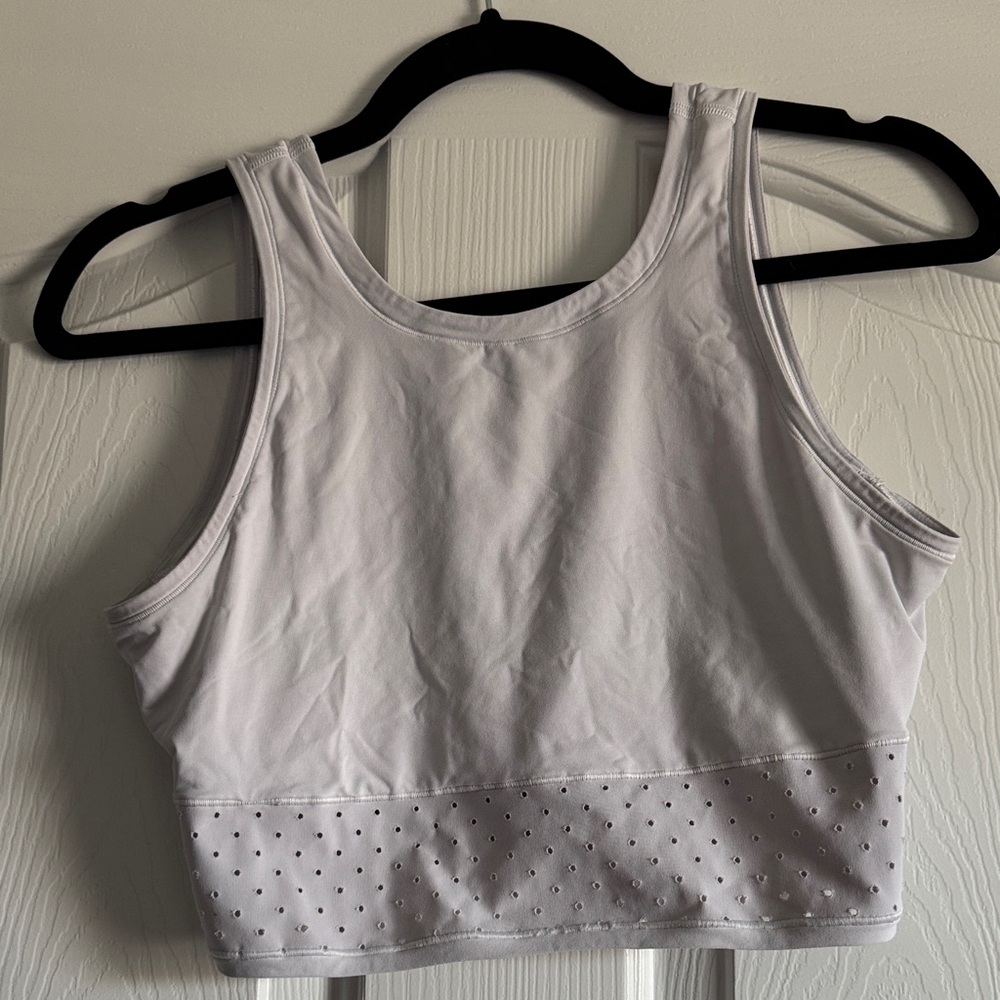 Lululemon Align White Longline bra top - unlined/no padding